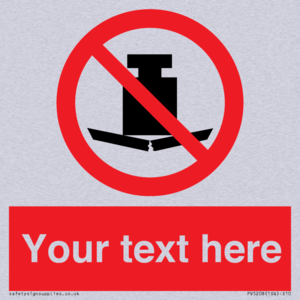 Custom No Heavy Loads Sign